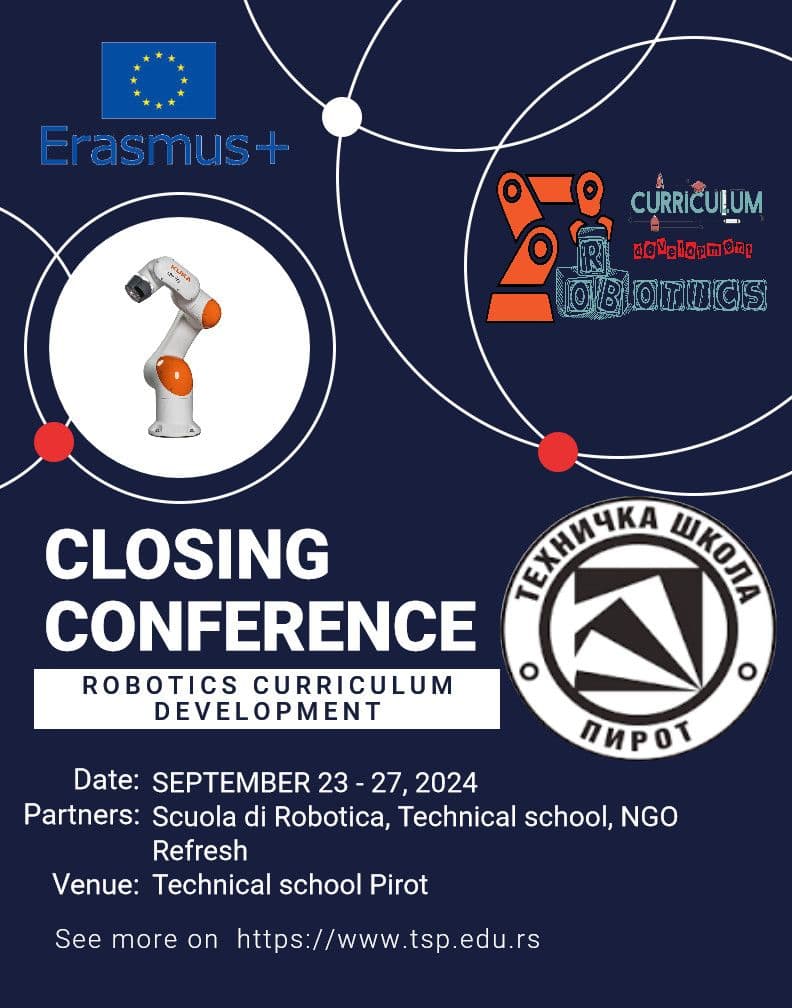 Завршна конференција проојекта "Robotics Curriculum Developement"